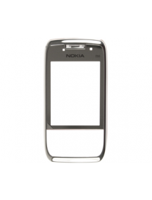 Carcasa frontal Nokia E66 plata - roja