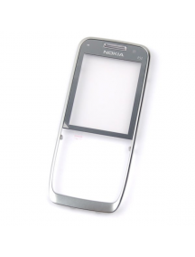 Carcasa frontal Nokia E52 gris - plata