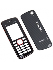 Carcasa Nokia 5220 negra - roja