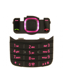 Teclado Nokia 6600 Slide negro - magenta