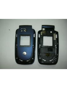 Carcasa frontal Motorola V360 azul