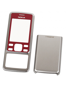 Carcasa Nokia 6300 roja - plata