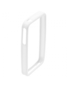 Protector bumper de silicona Apple iPhone 4 blanco