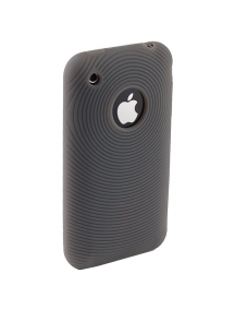 Funda de silicona Apple iPhone 3G gris rayada