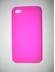 Funda de silicona Apple iPhone 4 rosa