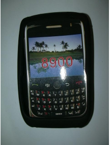 Funda de silicona Blackberry 8900 negra