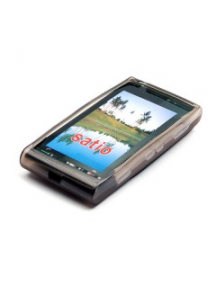 Funda TPU Sony Ericsson Satio negra transparente