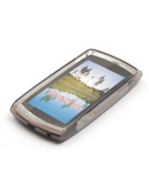 Funda de silicona TPU Sony Ericsson Vivaz U5i negra transparente