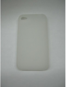 Funda de silicona Apple iPhone 4 blanca transparente