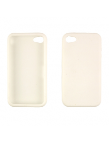 Funda de silicona Apple iPhone 4 Blanca