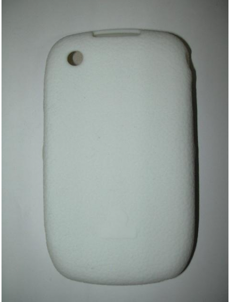 Funda de silicona Blackberry 8520 blanca