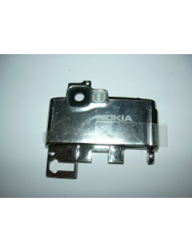 Embellecedor de cámara Nokia N76 plata