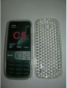 Funda de silicona TPU Nokia C5 transparente