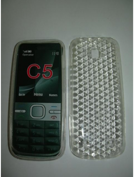 Funda de silicona TPU Nokia C5 transparente