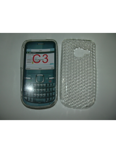 Funda de silicona TPU Nokia C3 transparente