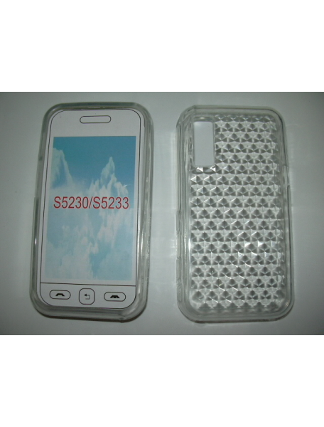 Funda de silicona TPU Samsung S5230 transparente