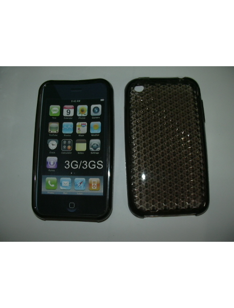 Funda de silicona TPU Apple iPhone 3G - 3GS negra - TECNOPHONIA