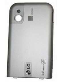 Tapa de batería LG KM900 plata con logo Orange