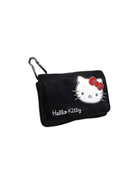 Funda de piel Hello Kitty horizontal negra