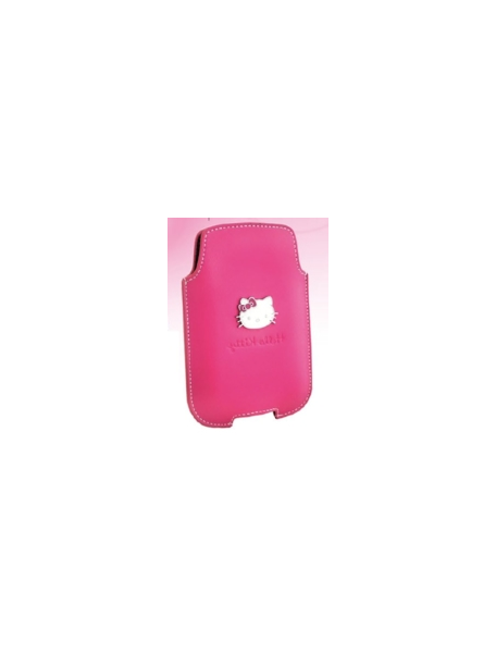 Funda de piel Hello Kitty vertical rosa talla L