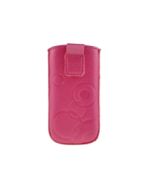 Funda cartuchera en piel Telone Deko rosa para iPhone 3G