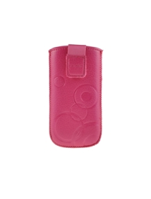 Funda cartuchera en piel Telone Deko rosa para LG KU990