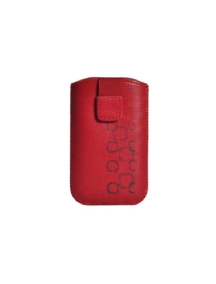 Funda cartuchera en piel Telone Slik roja para 3110