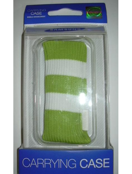 Funda - calcetín Samsung EF-CF07 verde - blanca