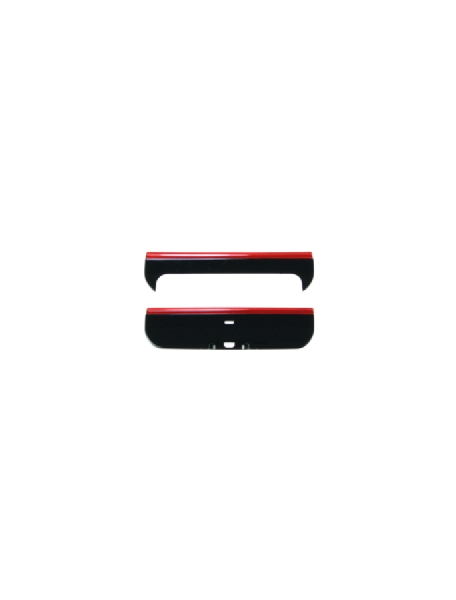 Embellecedor superior e inferior Nokia X6 negro - rojo
