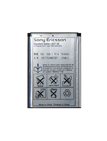 Batería Sony Ericsson BST-36 sin blister