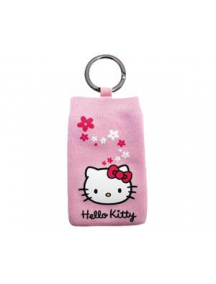 Funda calcetín Hello Kitty rosa con flores