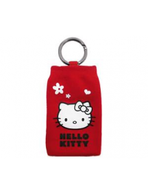 Funda calcetín Hello Kitty rojo con corazones