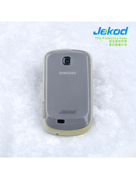 Funda TPU + lamina disp. Jekod Samsung Galaxy Mini S5570 blanca