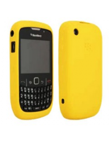 Funda de silicona Blackberry HDW-24211 amarilla 8520 con blister