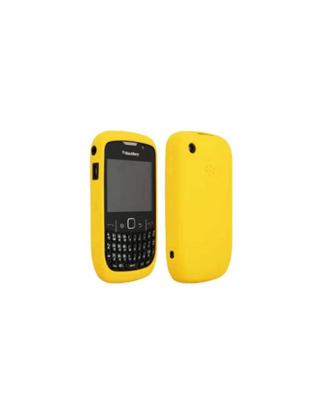 Funda de silicona Blackberry HDW-24211 amarilla 8520 con blister