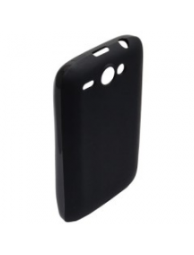 Funda de silicona TPU HTC Wildfire negra