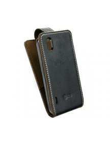 Funda de solapa en piel LG CCL-310 negra