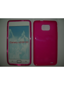Funda de silicona TPU Samsung i9100 Galaxy S II rosa