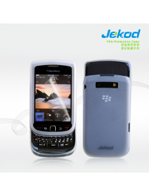 Funda TPU + lamina de display Jekod Blackberry 9800 blanca