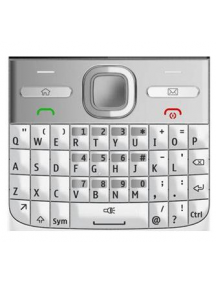 Teclado Nokia E5 blanco