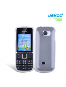 Funda TPU + lámina disp. Jekod Nokia C2-01 blanca