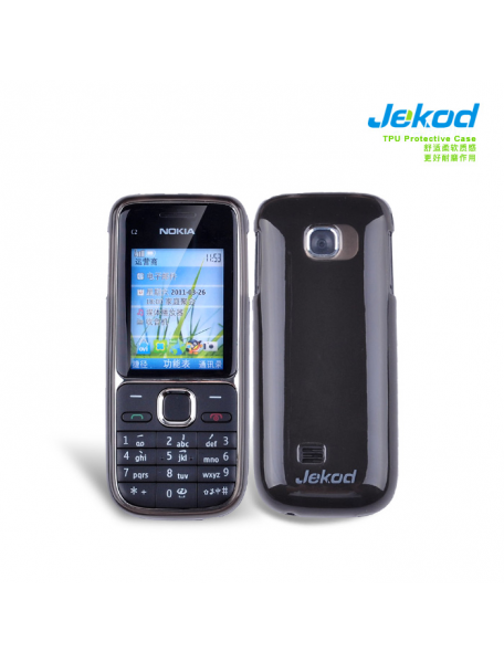 Funda TPU + lámina disp. Jekod Nokia C2-01 negra