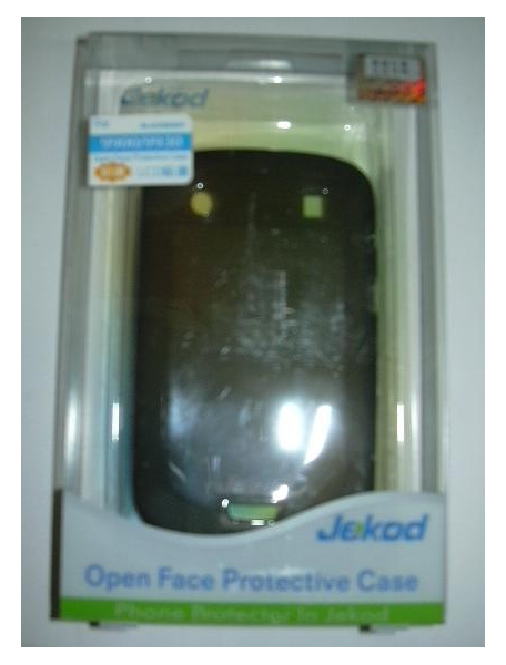 Funda TPU + lámina de disp. Jekod Blackberry 9900 negra