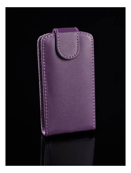 Funda solapa en piel Telone lila para Sony Ericsson X8