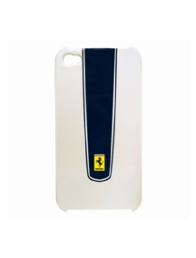 Funda Ferrari GTO rígida blanca - negra para iPhone 4