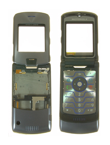 Carcasa Motorola V3i Gris - Azulón