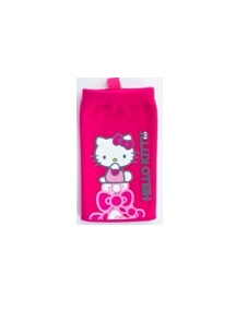 Funda calcetín Hello Kitty rosa con lazos