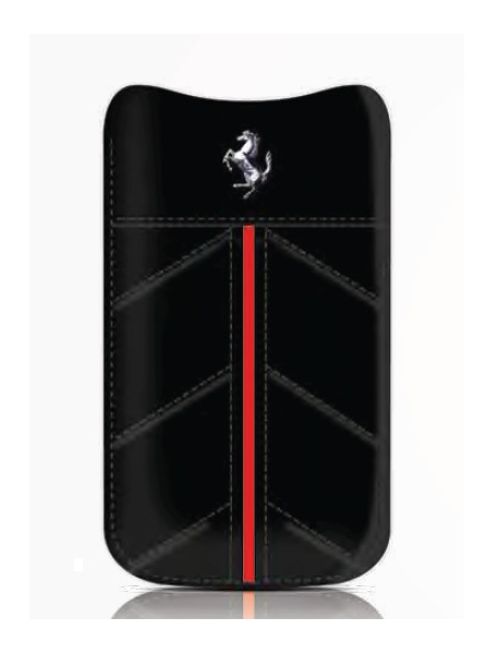 Funda de piel Ferrari California negra