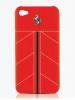 Funda de piel Ferrari California roja para iPhone 4