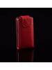 Funda de solapa en piel Telone para Nokia 500 roja